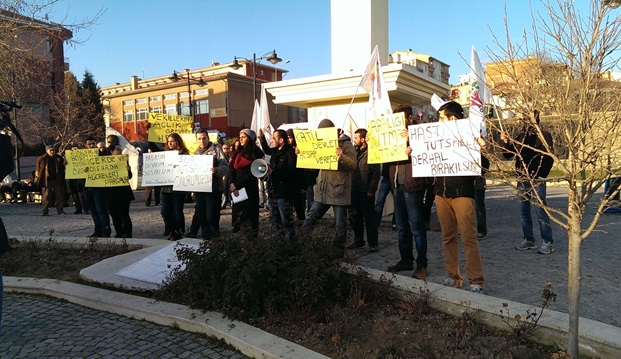 Kırklareli'nde 19 Aralık protestosu