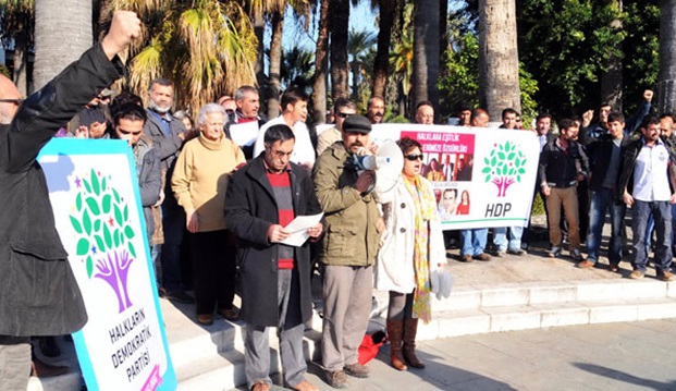 Muğla'da tutuklu vekiller için eylem