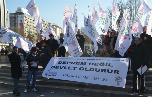 HDK Ankara İl Meclisi'nden Van depremzedelerine ilişkin açıklama