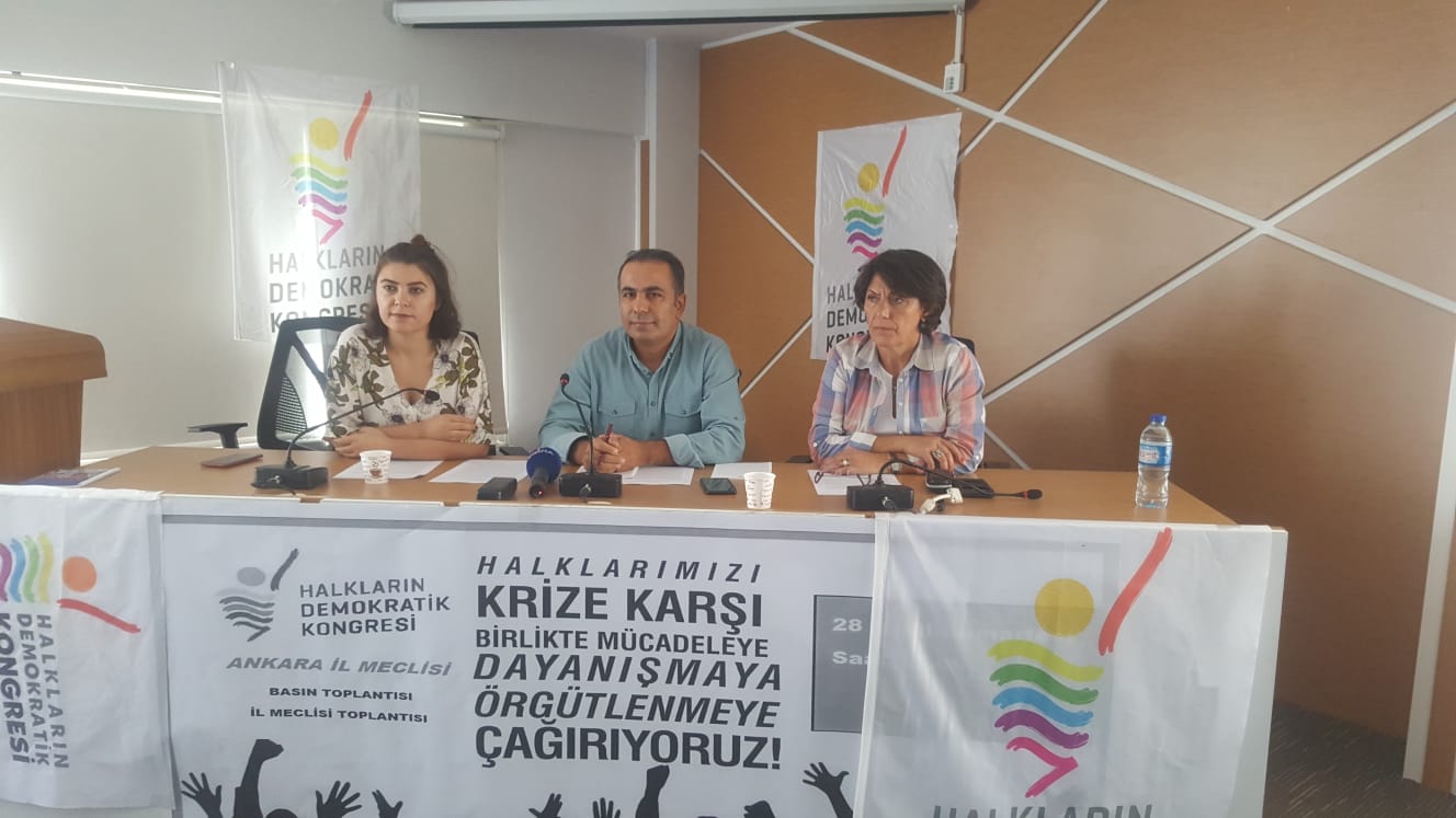 HDK Ankara İl Yürütmesi krize karşı eylem planlamasını açıkladı