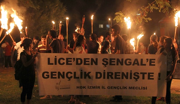 HDK İzmir Gençlik Meclisi, Lice'de Mehdin Taşkın'ın katledilmesini protesto etti