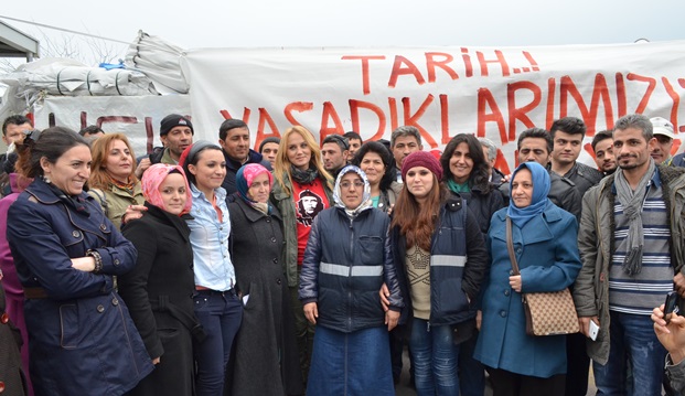 HDP, Greif işçilerini ziyaret etti