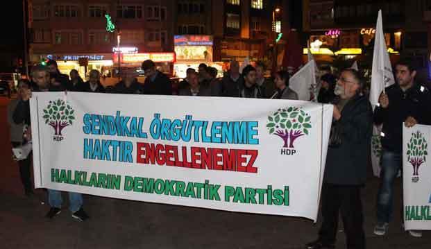 HDP Zeytinburnu İlçe Örgütü'nden Punto Deri işçilerine destek