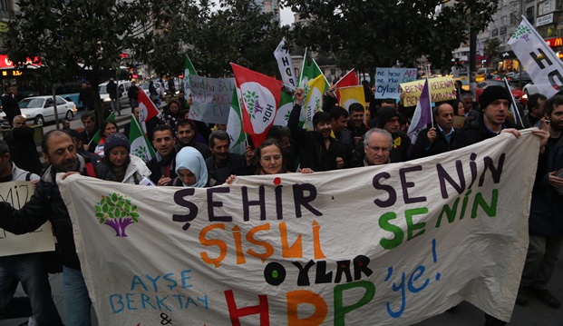 Oyları bölme, oylar HDP'ye: Şişli'de şenlikli yürüyüş