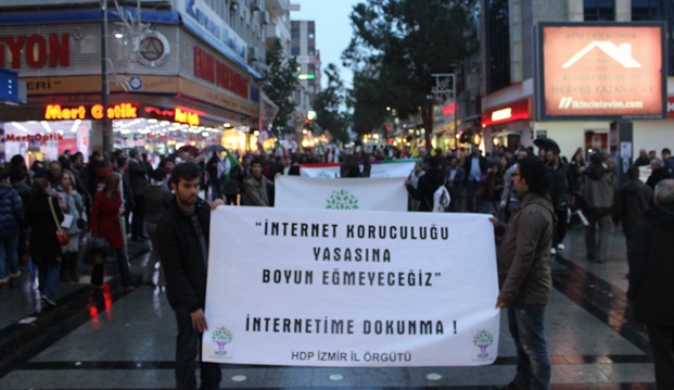 HDP'den 'İnternetime dokunma' yürüyüşü