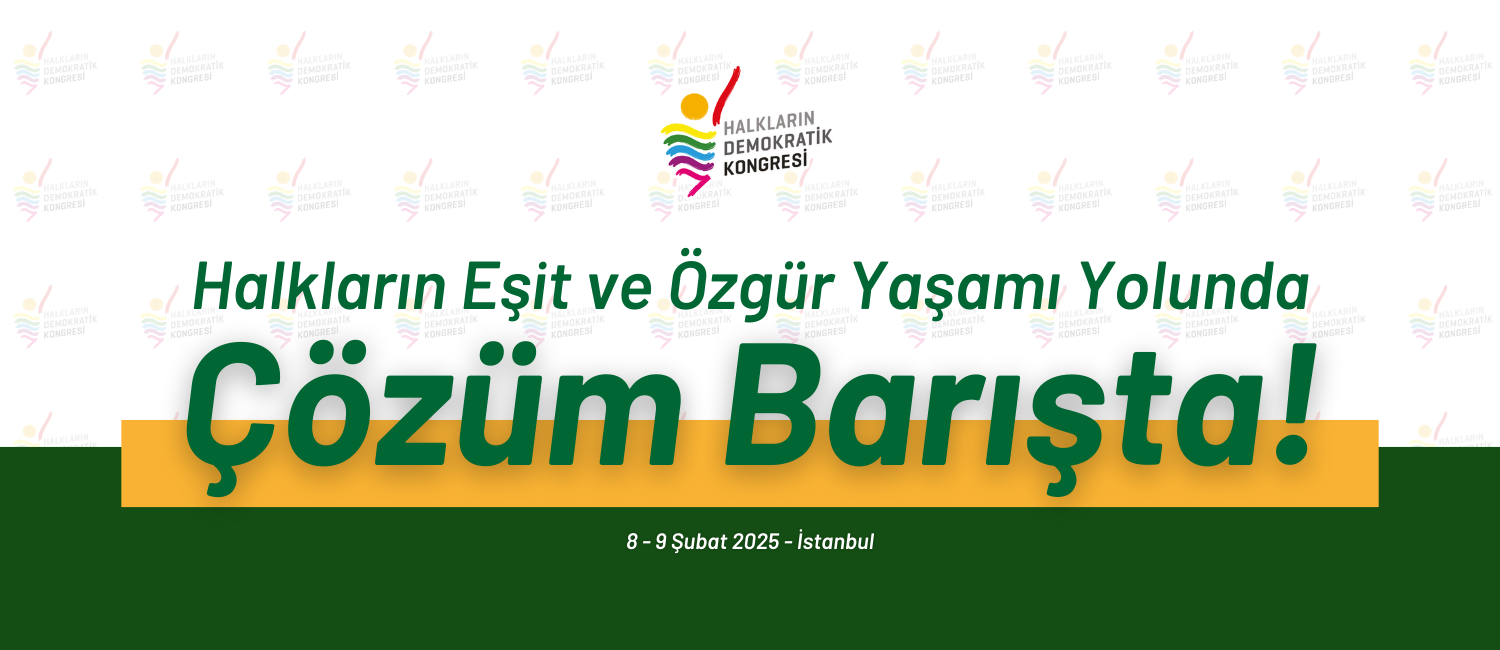“Halkların Eşit ve Özgür Yaşamı Yolunda Çözüm Barışta” Başlıklı Konferansımızı Gerçekleştiriyoruz!