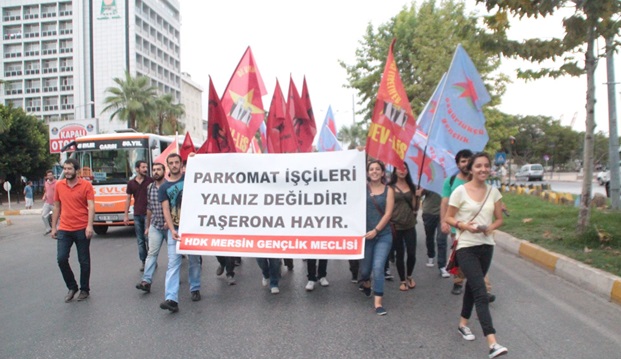 HDK Gençlik Meclisi'nden Parkomat işçilerine destek